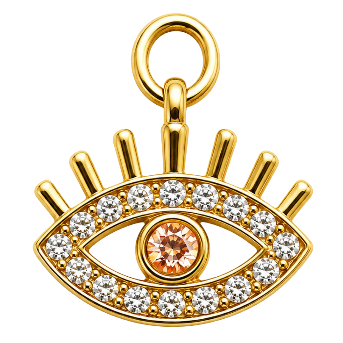 Charm – Œil Diamant Doré